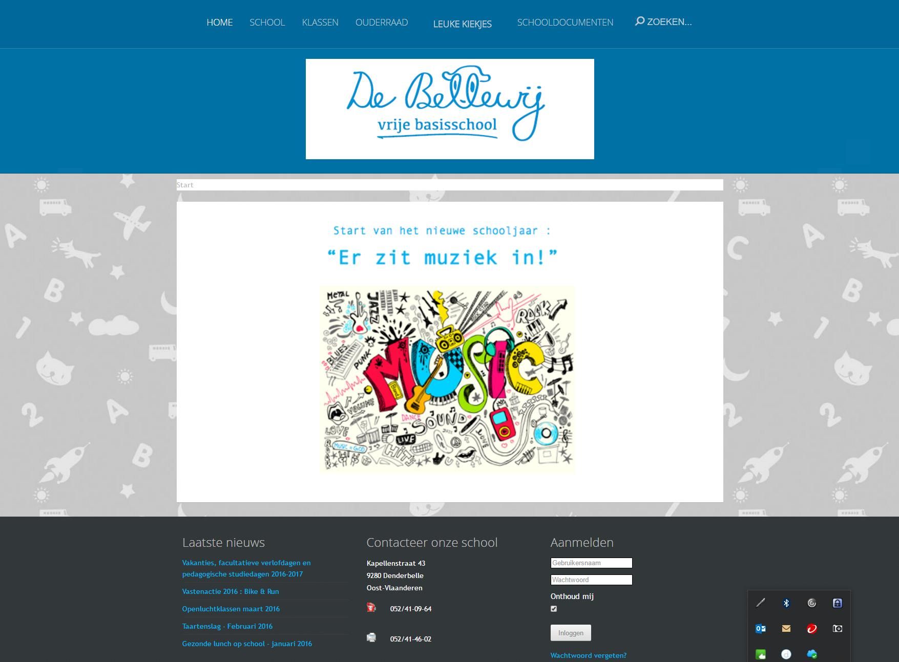 Website Dorpsschool Denderbelle