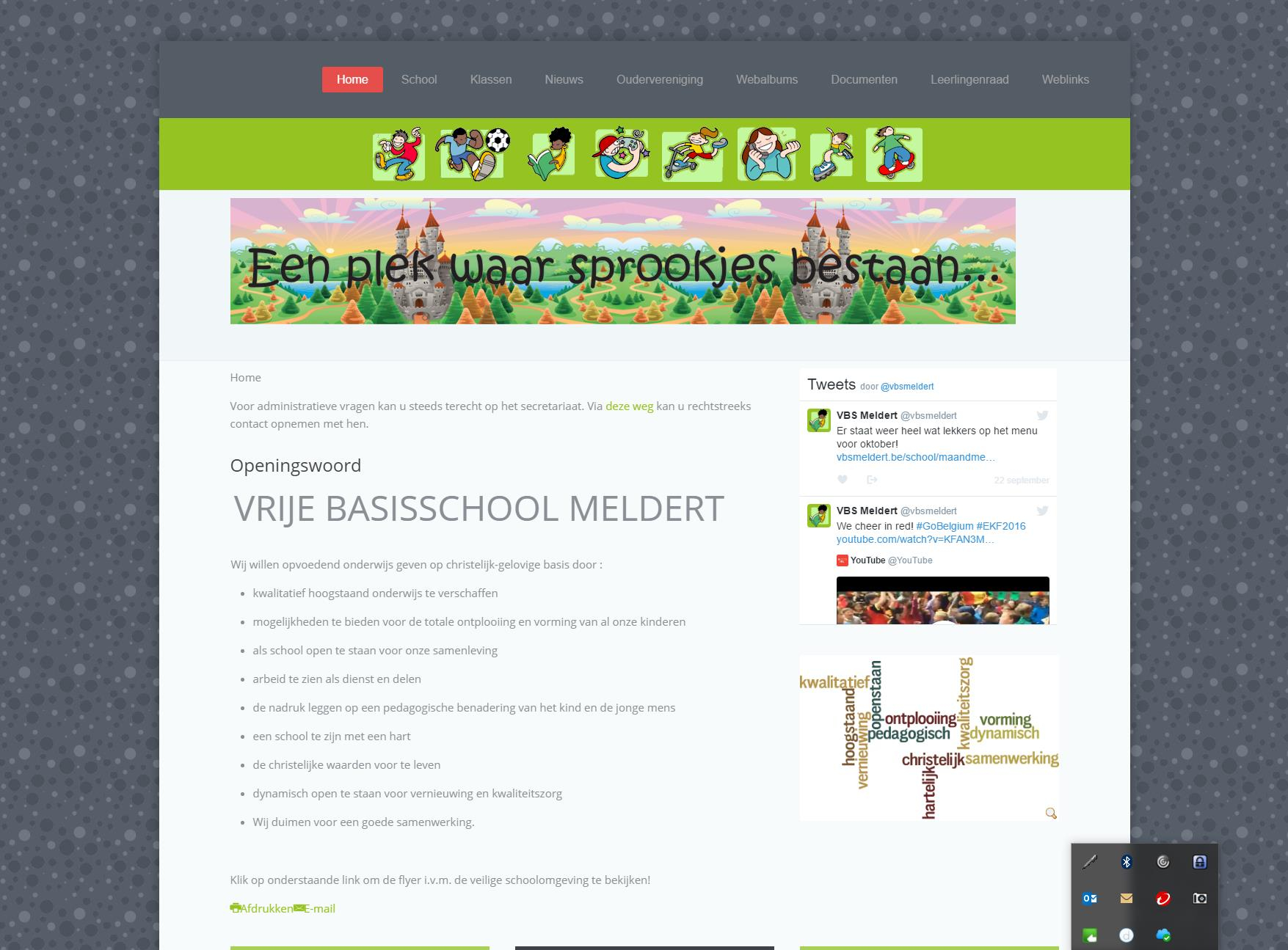Website Vrije Basisschool Meldert