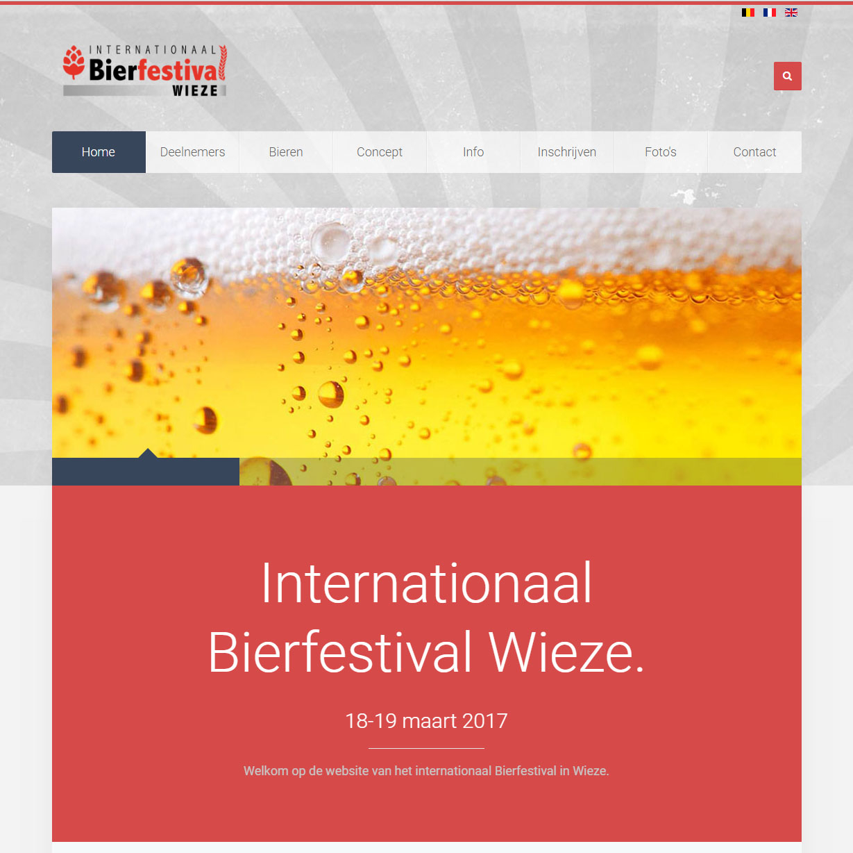 Website Internationaal Wieze Bierfestival