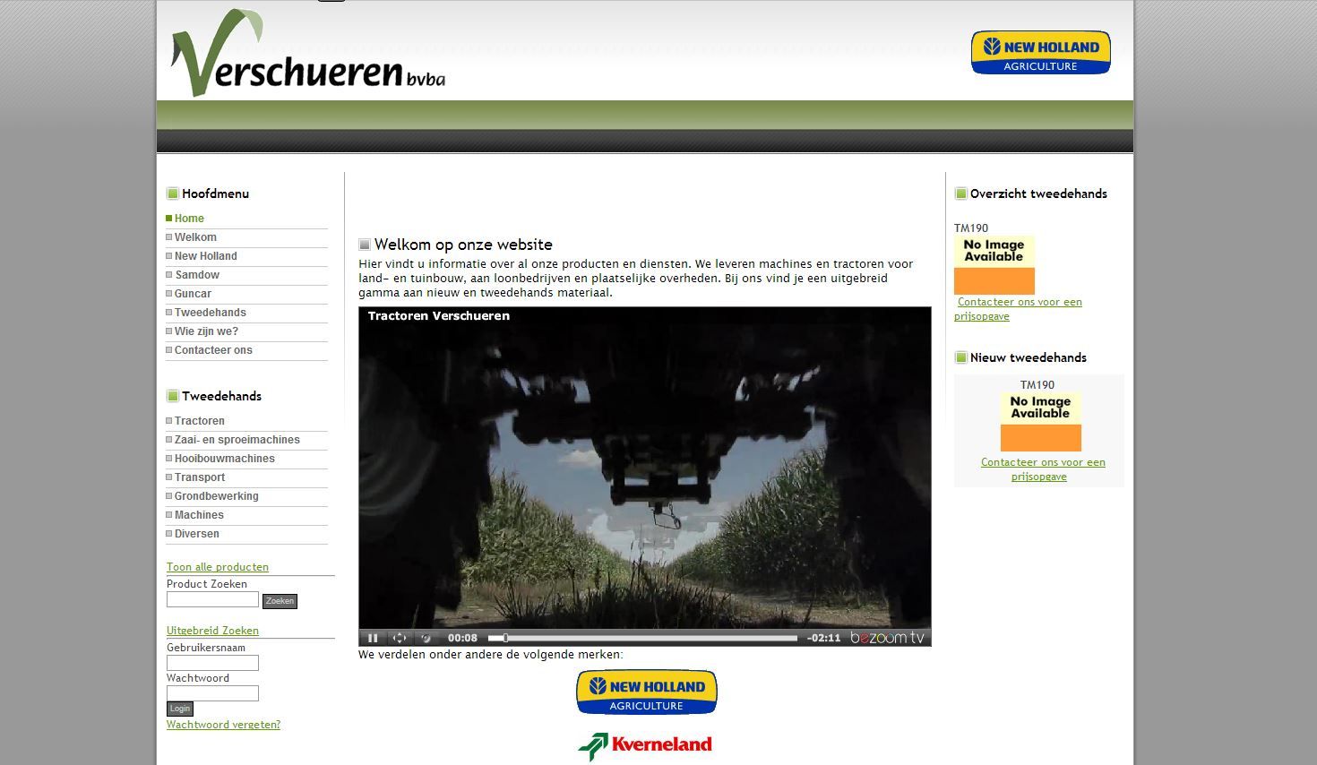 Website Tractor Verschueren