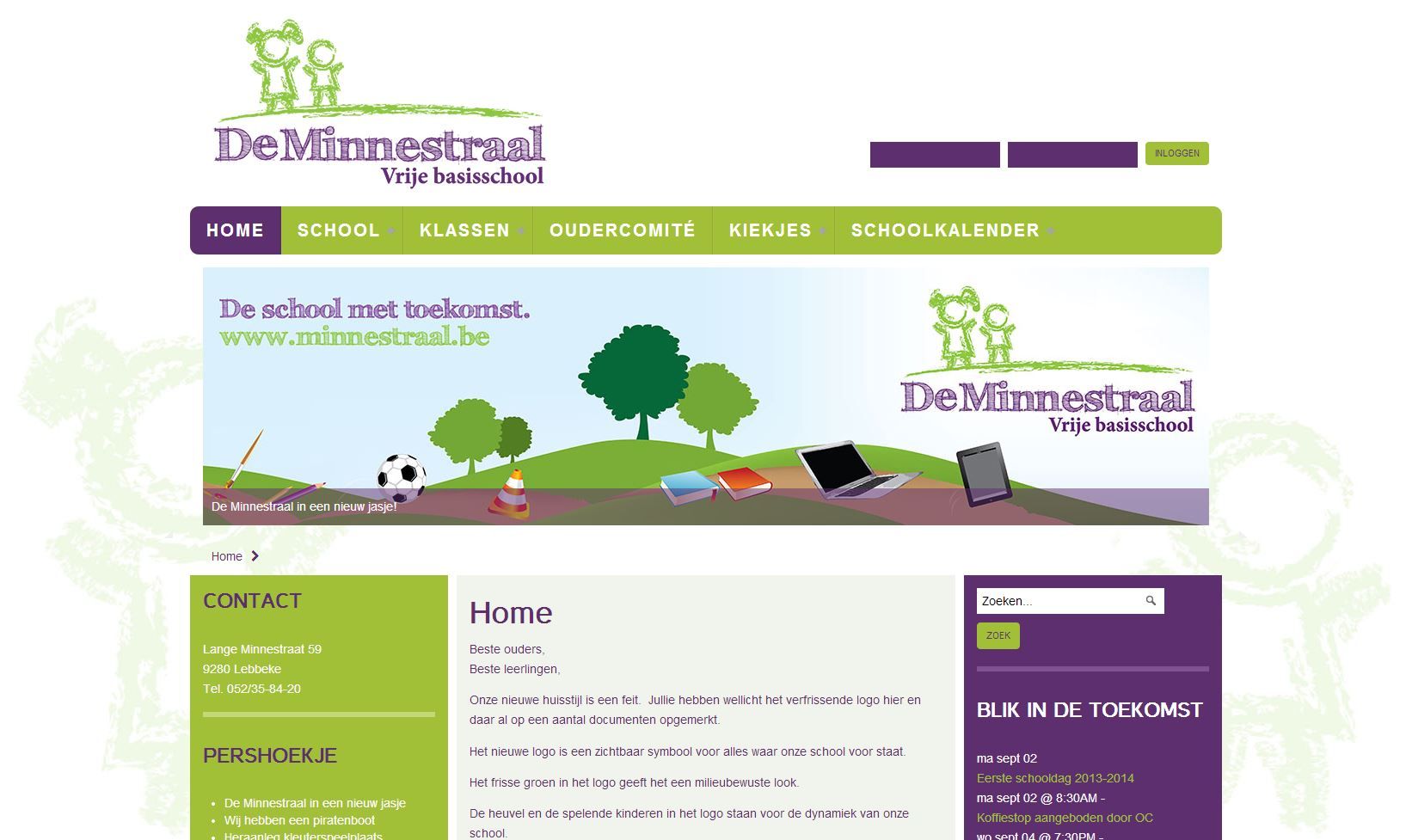 Nieuwe lay-out website Minnestraal